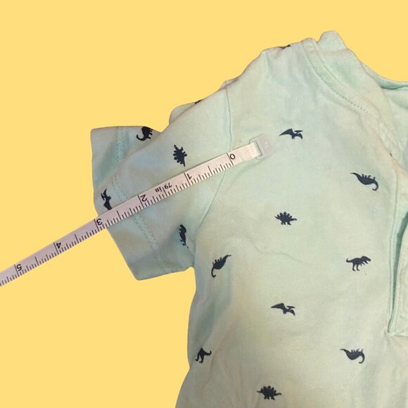 Carter’s Dino-Mite Henley T-Shirt | Toddler Boy 24M | Dinosaur Print Cotton Tee - Picture 5 of 7